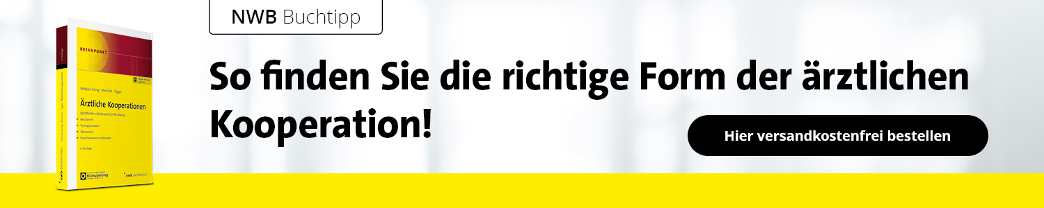 Buch von NWB: Ärztliche Kooperationen