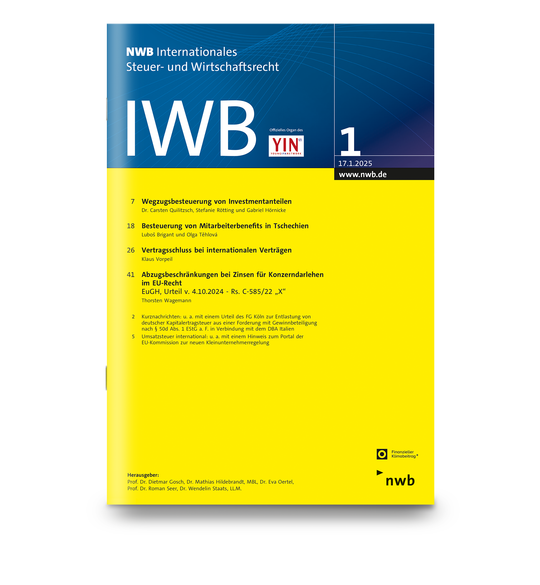 NWB IWB Zeitschrift