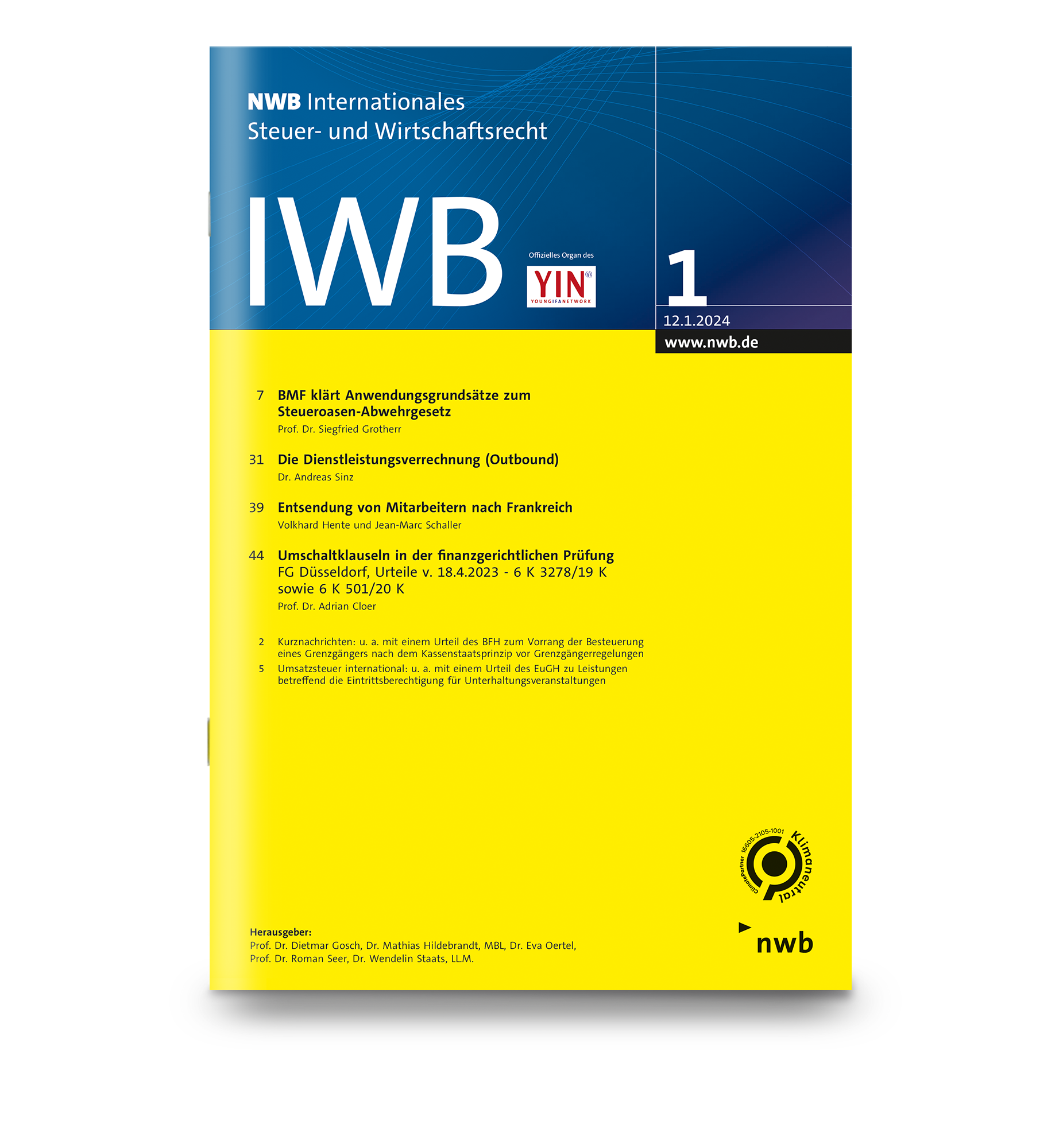 NWB IWB Zeitschrift